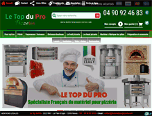 Tablet Screenshot of materielpourpizzeria.com